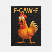 F Caw F Chicken  Fleece Deken (Voorkant)