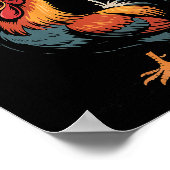 F-caw-f Chicken Funny Rooster Humor Farm Animal Me Poster (Hoek)