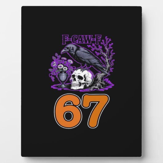 F-Caw-F Chicken Halloween Classic Funny Trendy Fotoplaat (Voorkant)