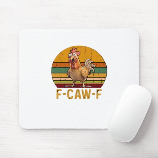 F-Caw-F Chicken Humor Essential Minimal Clean Muismat (Met muis)
