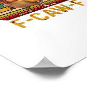 F-Caw-F Chicken Humor Essential Minimal Clean Poster (Hoek)