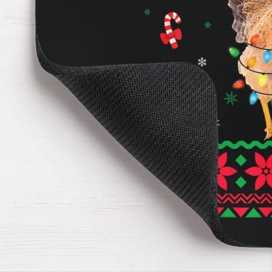 F-caw-f Chicken Humor Meme Rooster Christmas Ugly  Muismat (Hoek)