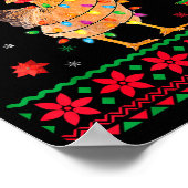 F-caw-f Chicken Humor Meme Rooster Christmas Ugly  Poster (Hoek)