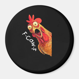 F-Caw-F-Chicken Klassieke Vintage Grafiek Magneet
