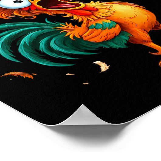 F-caw-f Chicken Quote Rooster Fcawf Funny Fawk Off Poster (Hoek)