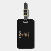 F-Caw-F Chicken Retro Classic Bagagelabel (Voorkant verticaal)