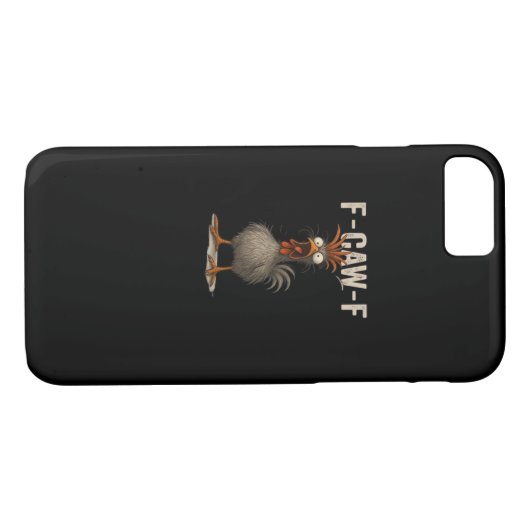 F-Caw-F Chicken Retro Classic Case-Mate iPhone Case (Achterkant (Horizontaal))