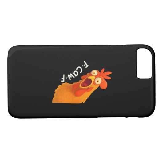 F-Caw-F Chicken Retro Classic Case-Mate iPhone Case (Achterkant (Horizontaal))