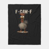 F-Caw-F Chicken Retro Classic Fleece Deken (Voorkant)