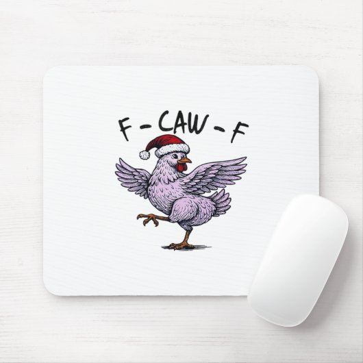 F-Caw-F Chicken Retro Classic Muismat (Met muis)