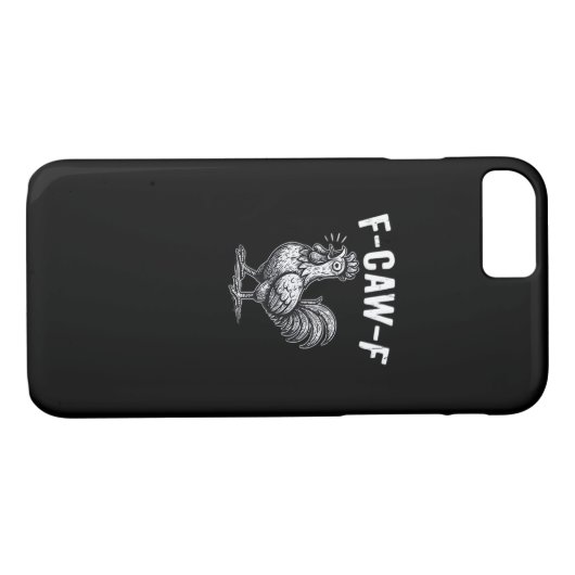 F-Caw-F Chicken Retro Graphic Case-Mate iPhone Case (Achterkant (Horizontaal))
