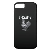 F-Caw-F Chicken Retro Graphic Case-Mate iPhone Case (Achterkant)