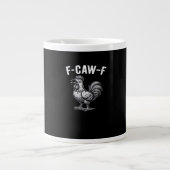 F-Caw-F Chicken Retro Graphic Grote Koffiekop (Voorkant)