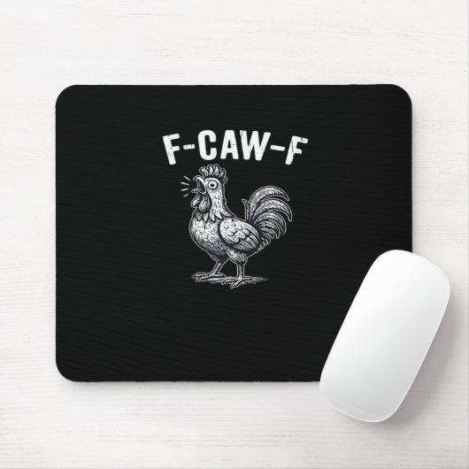 F-Caw-F Chicken Retro Graphic Muismat (Met muis)