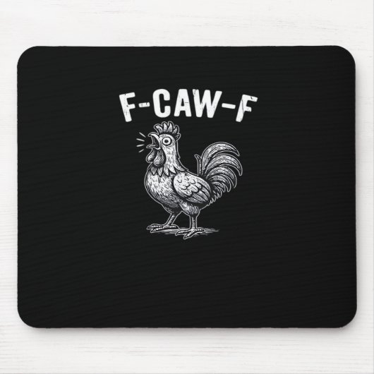 F-Caw-F Chicken Retro Graphic Muismat (Voorkant)