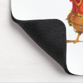 F-Caw-F Christmas Funny Chicken Christmas Essentia Muismat (Hoek)