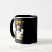 F-Caw-F Citaat Haan Meme Mok (Voorkant links)