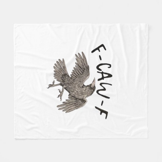 F-Caw-F Classic Aesthetic Casual Fleece Deken (Voorkant (Horizontaal))