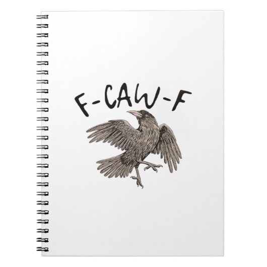 F-Caw-F Classic Aesthetic Casual Notitieboek (Voorkant)