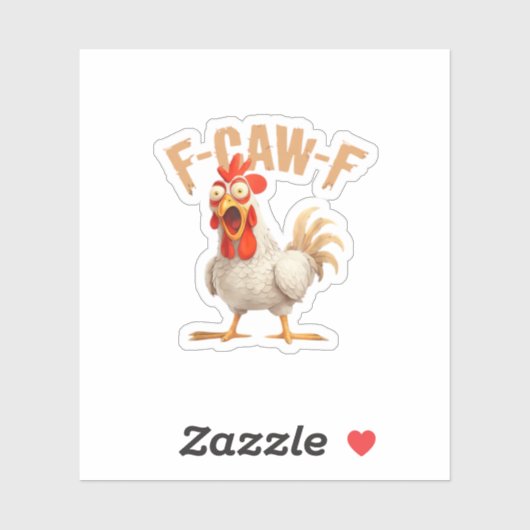 F-Caw-F Classic Aesthetic Style Sticker (Vel)