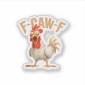 F-Caw-F Classic Aesthetic Style Sticker (Voorkant)