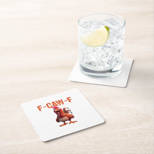 F-Caw-F Classic Basic Design Kartonnen Onderzetters (Insitu)