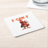 F-Caw-F Classic Basic Design Kartonnen Onderzetters (Schuin)