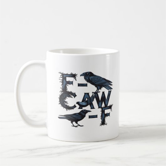 F-Caw-F Classic Creative Style Koffiemok (Links)