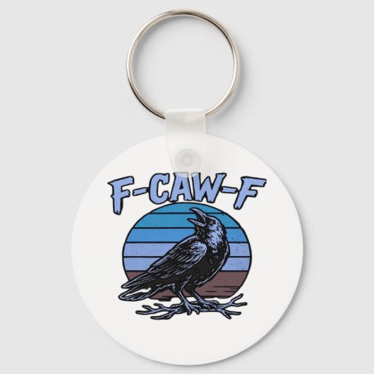 F-Caw-F Classic Funny Retro Sleutelhanger (Voorkant)