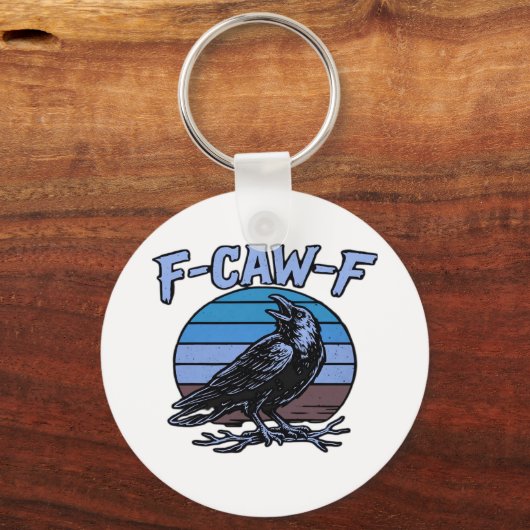 F-Caw-F Classic Funny Retro Sleutelhanger (Voorkant)