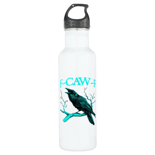 F-Caw-F Classic Funny Trendy Waterfles (Voorkant)