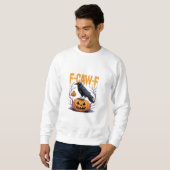 F-Caw-F Classic Halloween Raven Pumpkin Tee - Spoo Trui (Voorkant volledig)