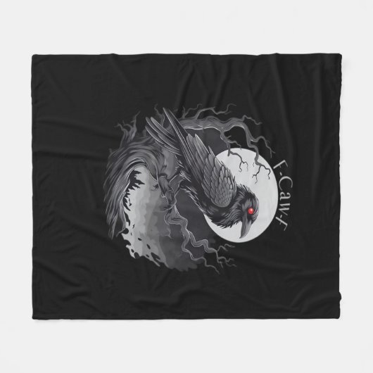 F-Caw-F Classic Minimal Clean Fleece Deken (Voorkant (Horizontaal))