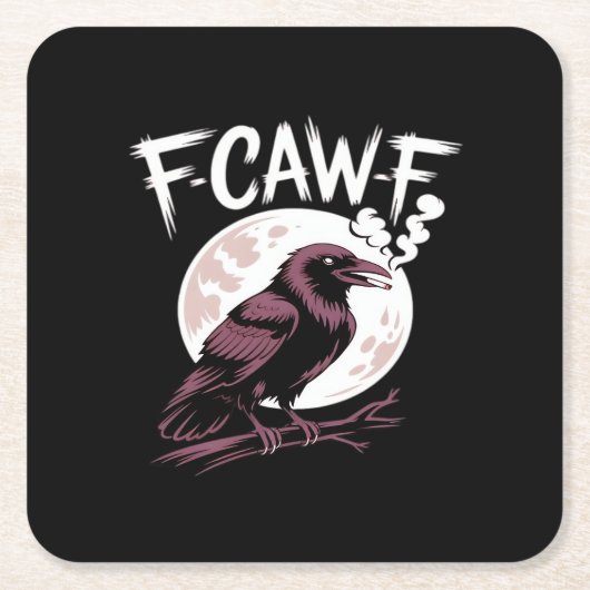 F-Caw-F Classic Minimal Clean Kartonnen Onderzetters (Voorkant)