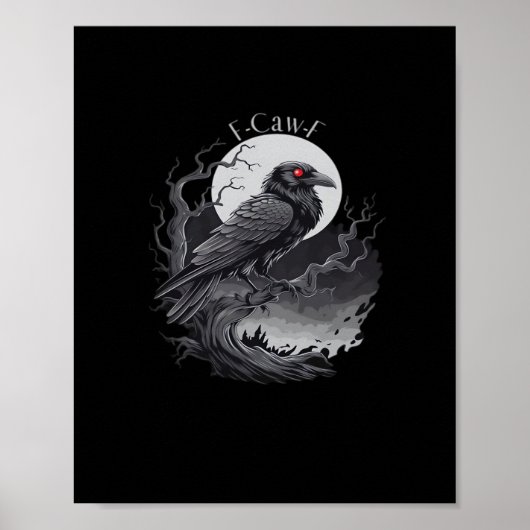 F-Caw-F Classic Minimal Clean Poster (Voorkant)