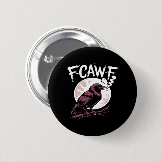 F-Caw-F Classic Minimal Clean Ronde Button 5,7 Cm (Voorkant /achterkant)