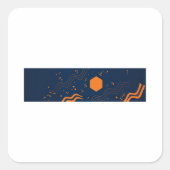 F-Caw-F Classic Minimal Clean Vierkante Sticker (Voorkant)