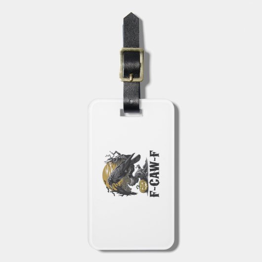 F-Caw-F Classic Minimal Design Bagagelabel (Voorkant verticaal)