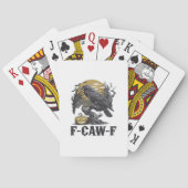 F-Caw-F Classic Minimal Design Pokerkaarten (Achterkant)