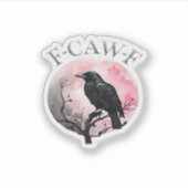 F-Caw-F Classic Retro Cool Sticker (Voorkant)