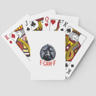 F-Caw-F Classic Retro Graphic Pokerkaarten