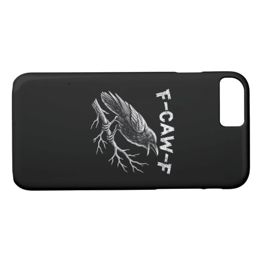 F-Caw-F Classic Retro Style Case-Mate iPhone Case (Achterkant (Horizontaal))