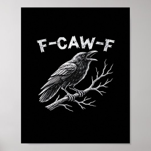 F-Caw-F Classic Retro Style Poster (Voorkant)
