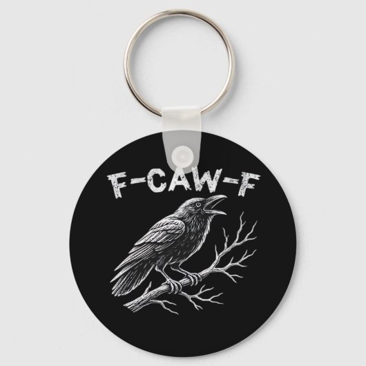 F-Caw-F Classic Retro Style Sleutelhanger (Voorkant)