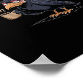 F Caw F Coffee Crow Gothic Raven Funny Halloween Poster (Hoek)