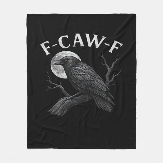 F-Caw-F Cool Unique Fleece Deken (Voorkant)