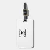 F Caw F Cool Unique Look Bagagelabel (Voorkant verticaal)