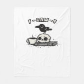 F Caw F Cool Unique Look Fleece Deken (Voorkant)