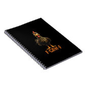 F-Caw-F Creatieve Vrijetijdskleding Notitieboek (Rechterzijde)
