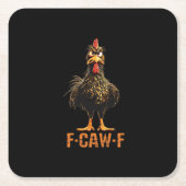 F-Caw-F Creative Casual Kartonnen Onderzetters (Voorkant)